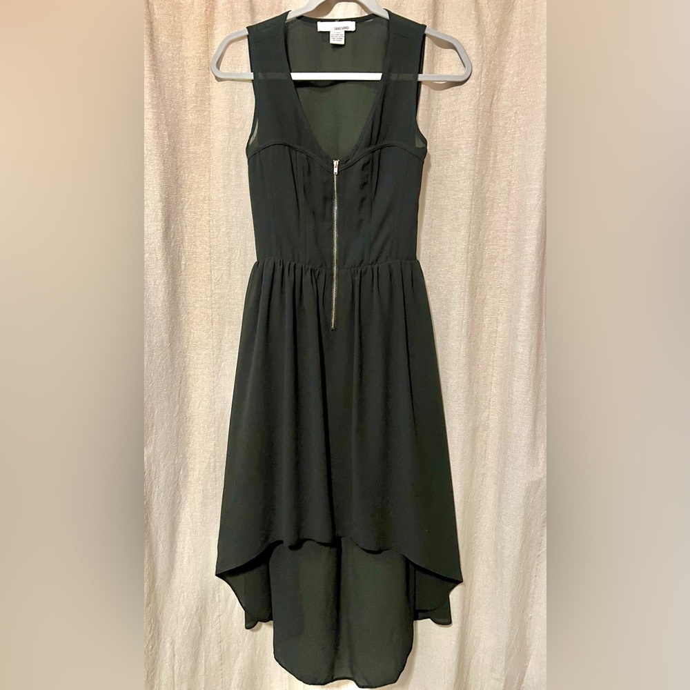 🩵 Urban Outfitters Sans Souci Black Hi-low Open Back Dress Small